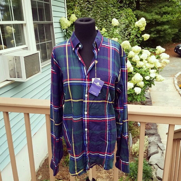 J. Crew Plaid Flannel Shirt - Picture 1 of 2